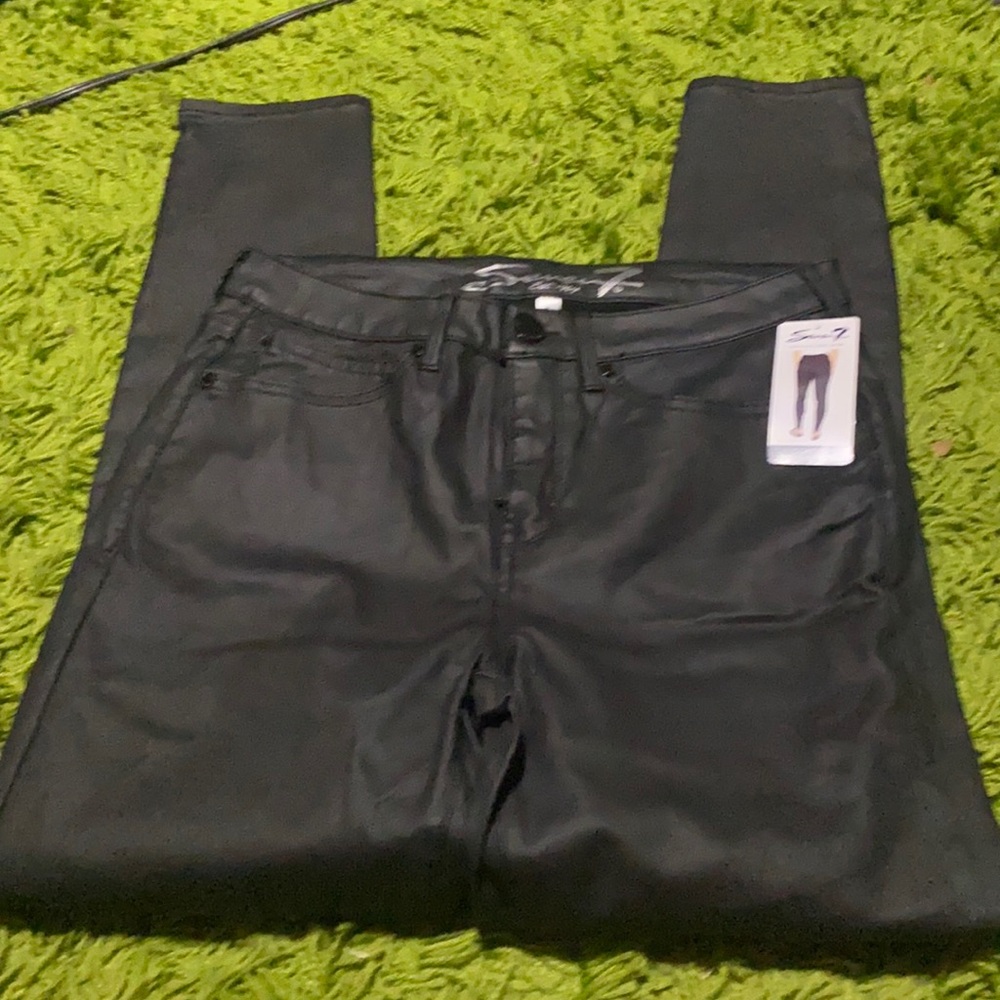 Seven Black coated jeans (Las)